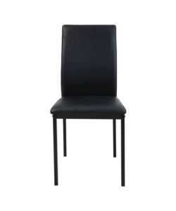 Set pranzo bellahome "minorca" nero con tavolo estensibile in vetro 4 sedute